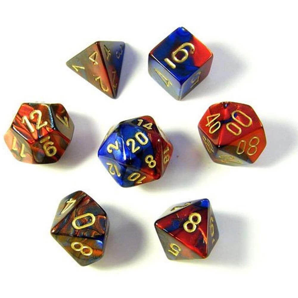 D7 Die Set Dice Gemini Poly (7 DICE)