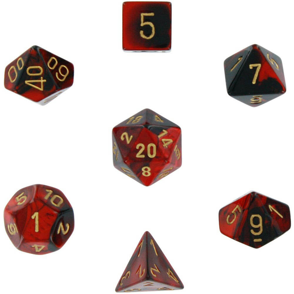 D7 Definir Dice Gemini Poly (7 Dados)