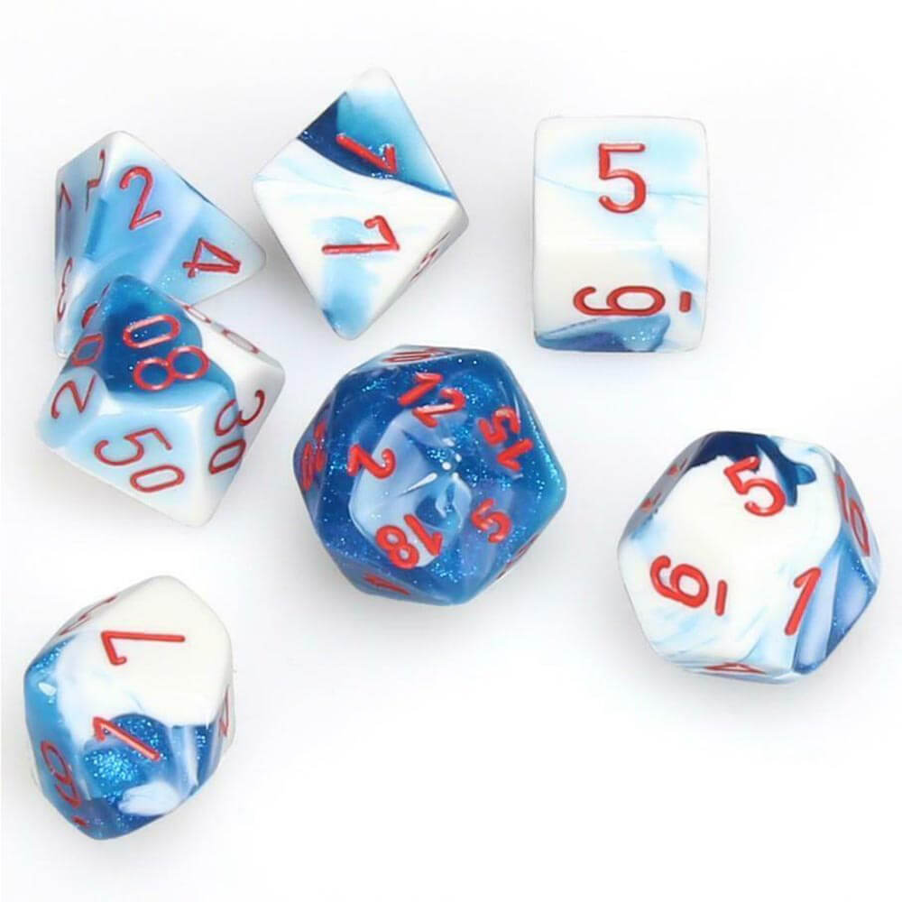 D7 Die Dice Gemini Poly (7 dados)