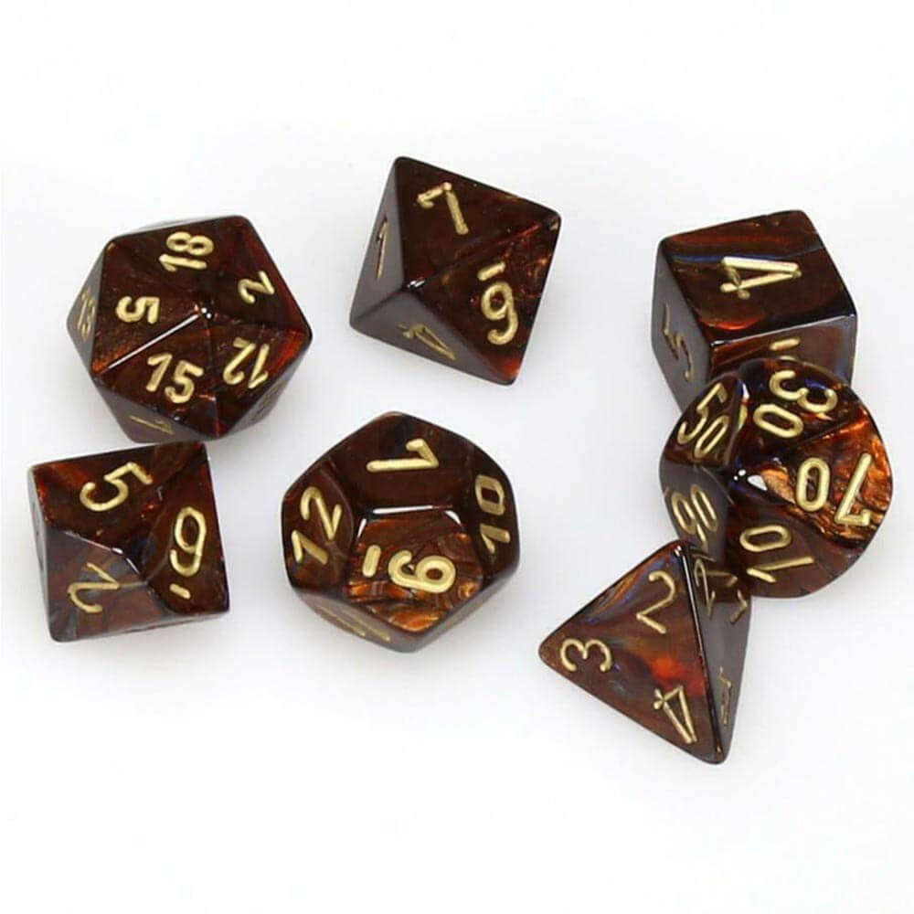 D7 Die Set Dice Scarab Polyedral (7 dobbelstenen)