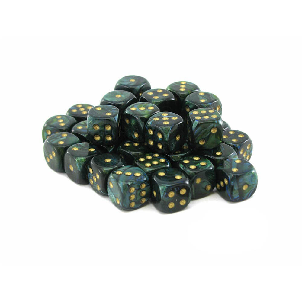 D6 DICE Scarab 12mm (36 dados)