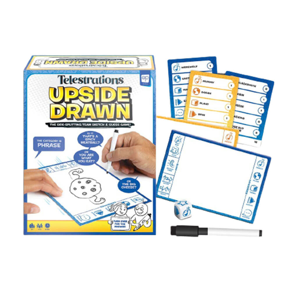 Telestrations Upside Drawn Sketch & Guess Game