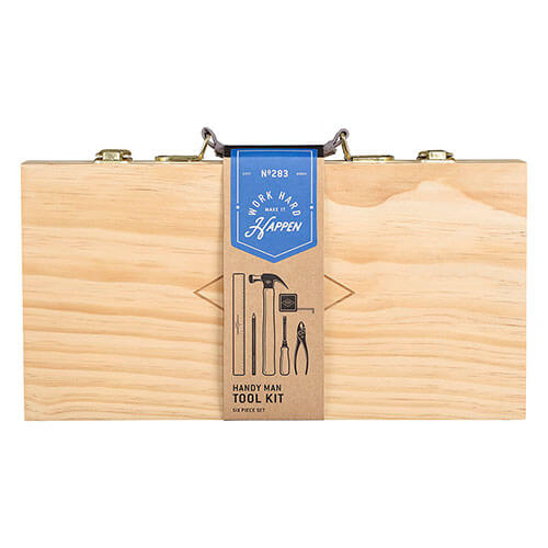 Gentlemen's Hardware Tool Kit in Beech Wood Box