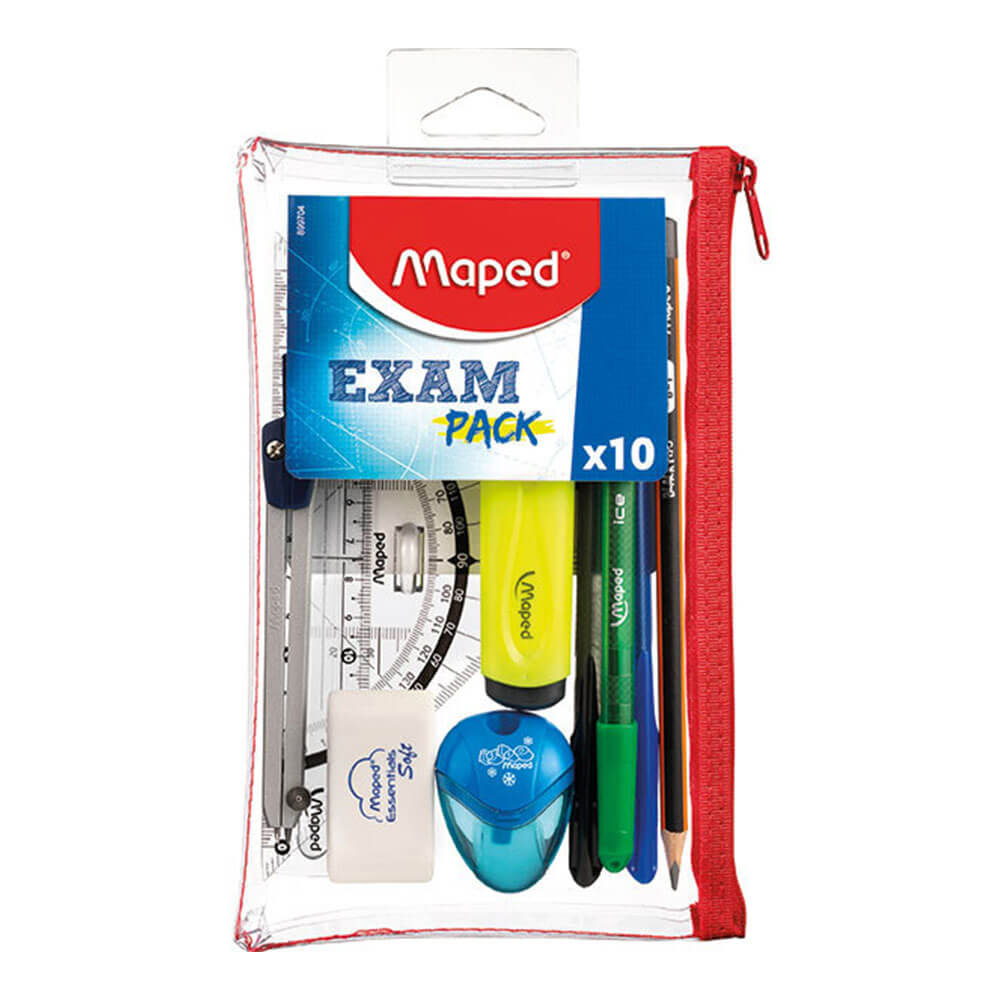 Maped Pencil Case Student Kit 10st Transparent