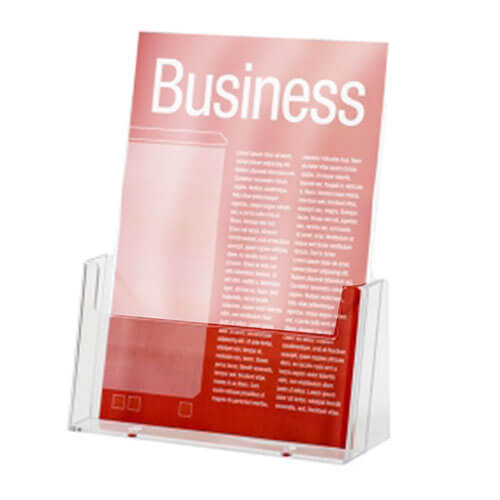 Esselte Freestanding Brochure Holder Clear