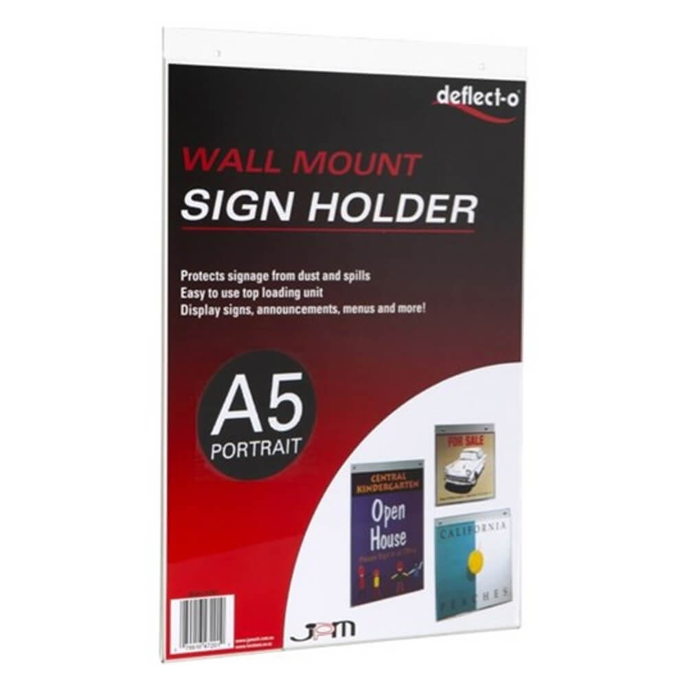 Deflecto Wall Mount Sign Holder（A5）