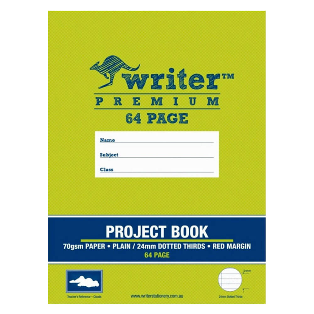 Writer Premium Plain & Strassed Project Book (64 pagine)