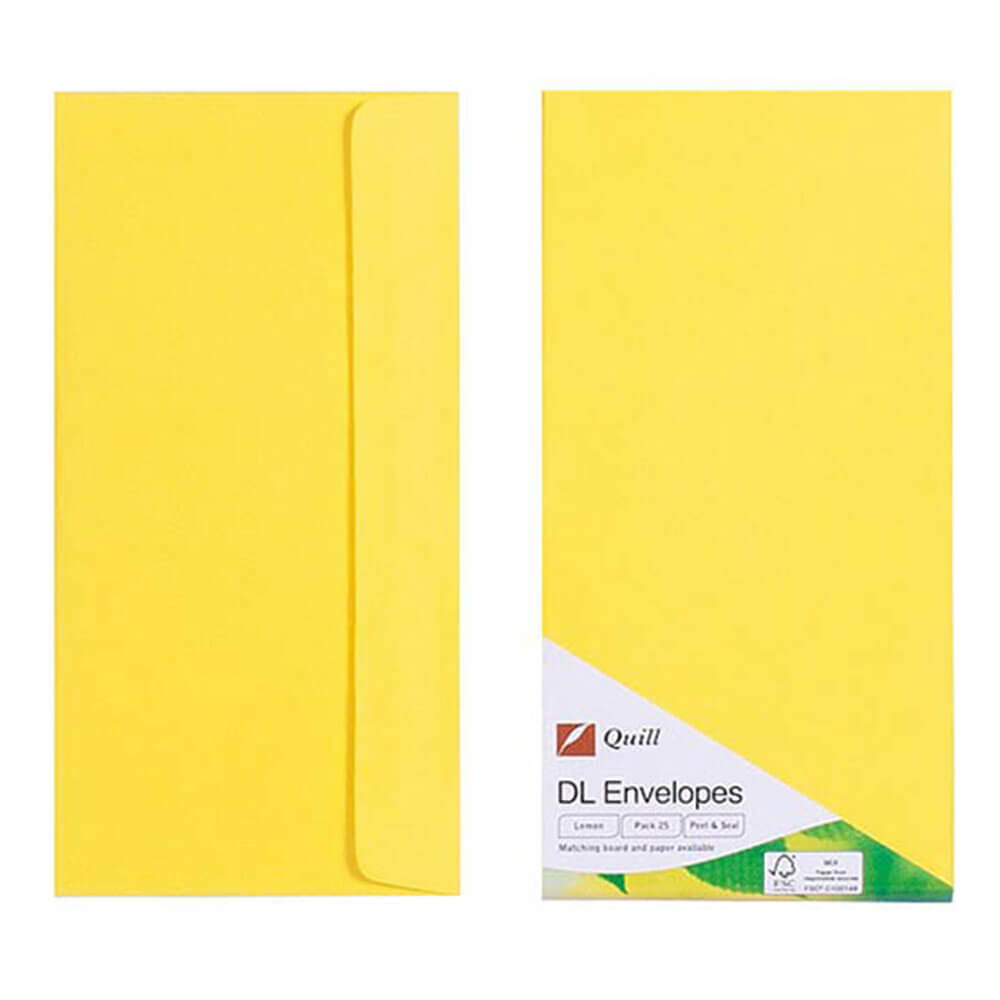 Quill -kuvert 25PK 80GSM (DL)