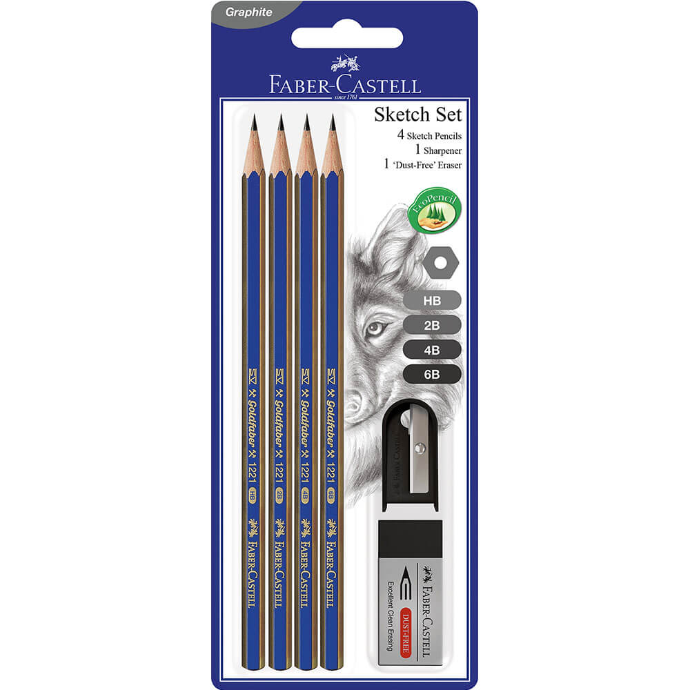 Zestaw szkicu grafitu Faber-Castell Goldfaber