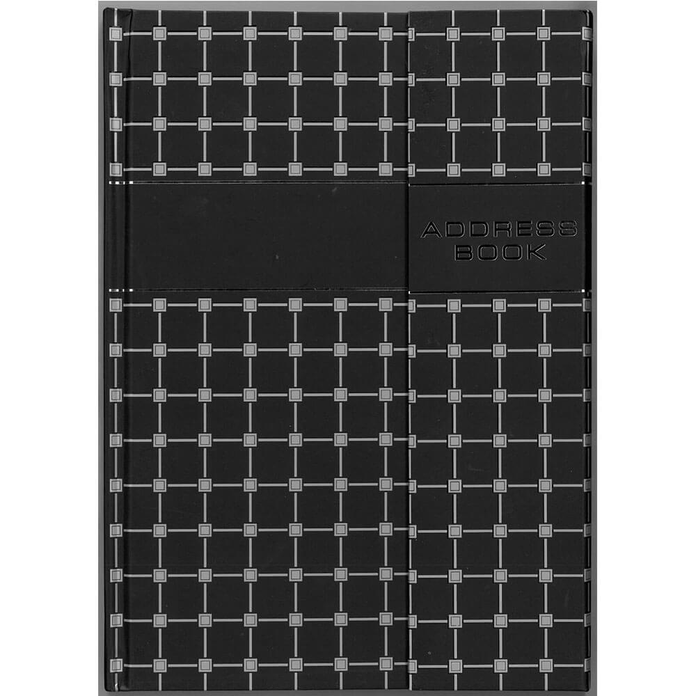 Ozcorp Argyle Hard Cover Address Book 124 Pages (A5)