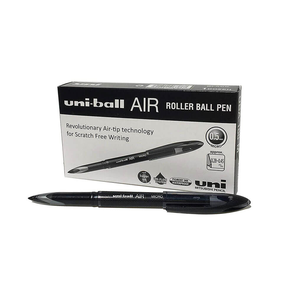 Uni Air Liquid Ink Micro Rollerball Pen 0,5 mm 12 stk