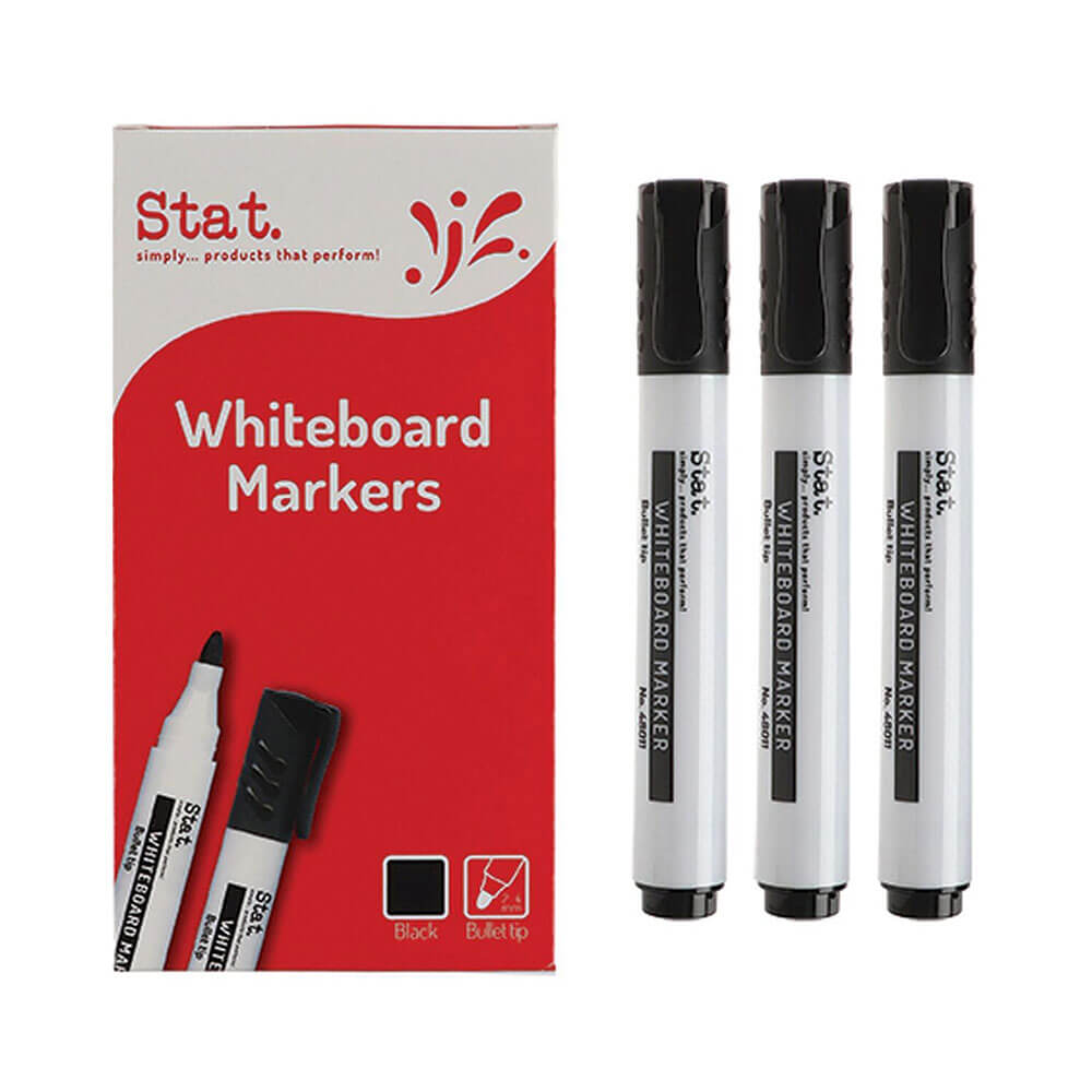 Stat 2.0mm Bullet Nib Whiteboard Marker (doos van 12)