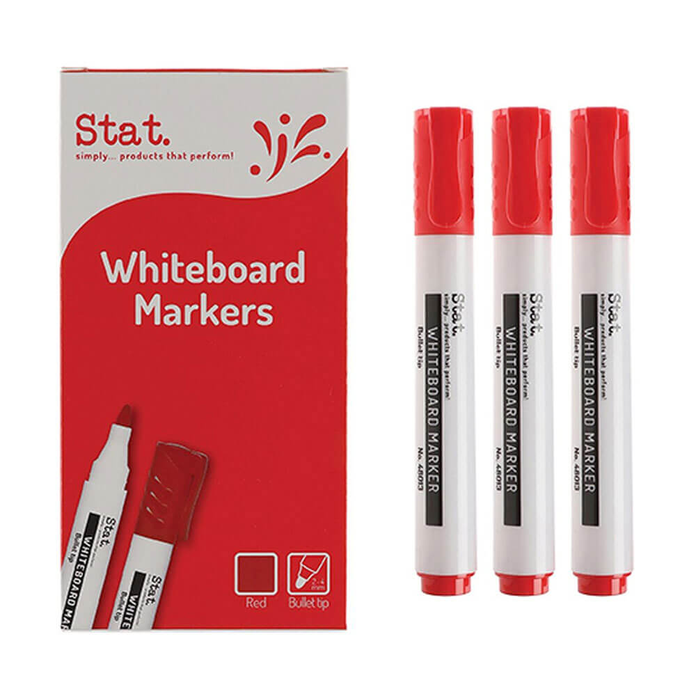 Stat 2.0mm Bullet Nib Whiteboard Marker (doos van 12)