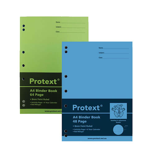 Protext Ruled Binder Book with PP Cover