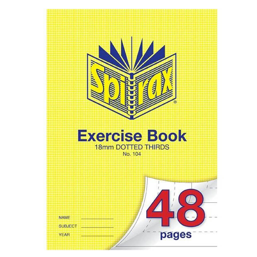 Spirax A4 Terços pontilhados de 48 páginas Livro de exercícios 20pk