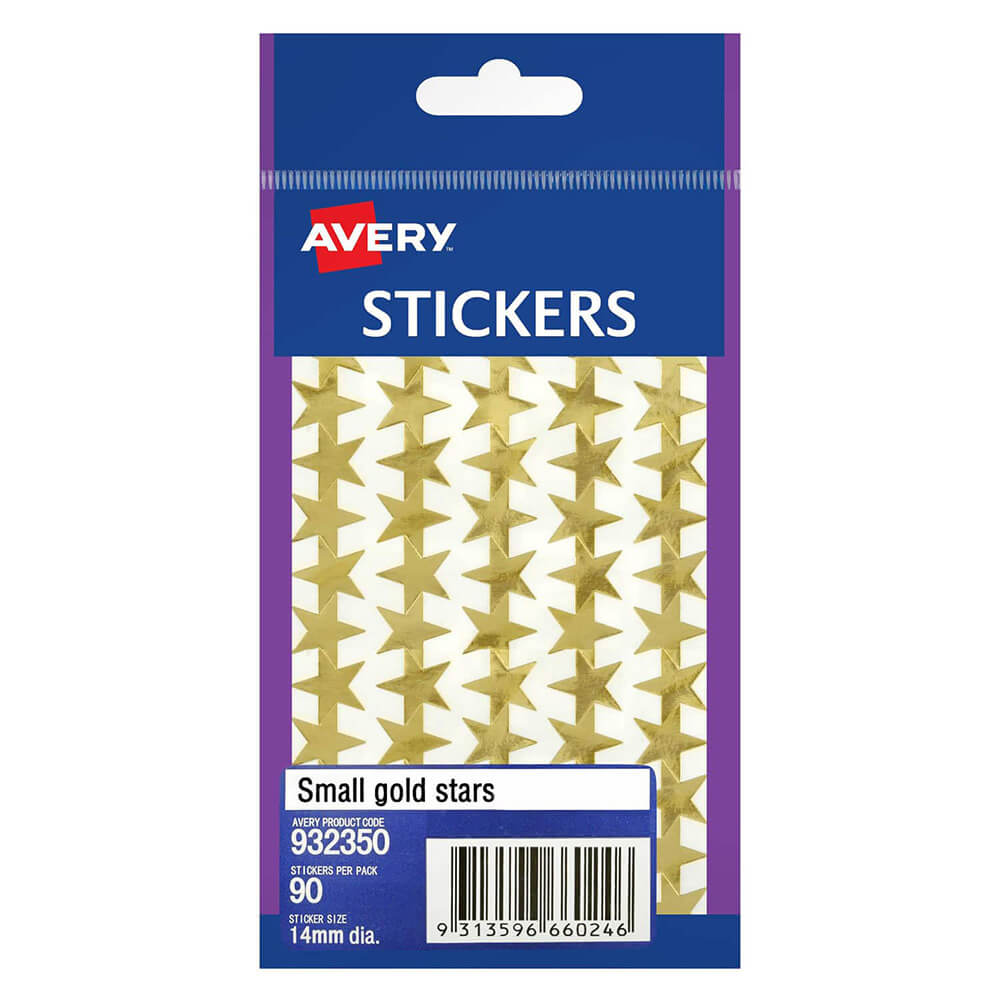 Etiqueta Avery F/P Gold Stars (paquete de 10)