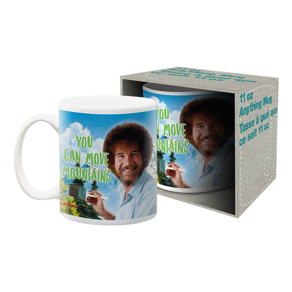 Bob Ross Move Mountains Ceramic Mug